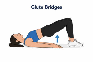 Glute bridges for hip pain