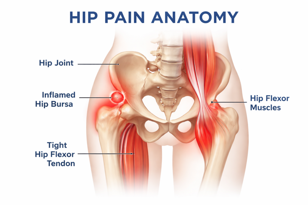 Hip pain anatomy