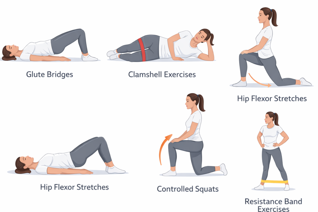Hip pain excercise - Rapid physiocare
