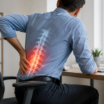 Lower back pain after sitting