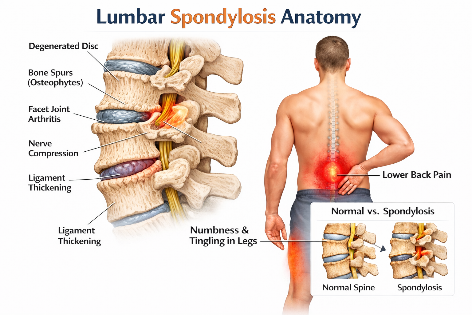 Lumbar spondylosis physiotherapy treatment at Rapid Physiocare