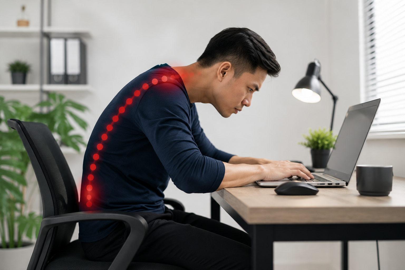 poor ergonomics posture