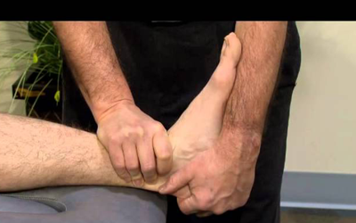 Ankle dorsiflexion mobilization