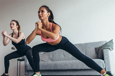 Side stepping lunges